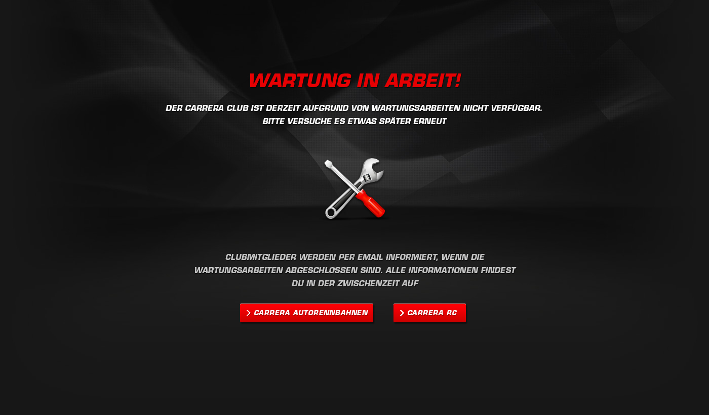 Wartung in Arbeit