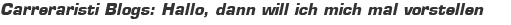 Carreraristi Blogs: Hallo, dann will ich mich mal vorstellen