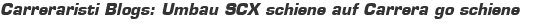 Carreraristi Blogs: Umbau SCX schiene auf Carrera go schiene 